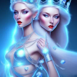 Ice crystal queen full image light