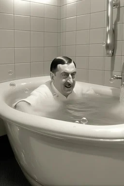 adolf hitler in a bubble bath