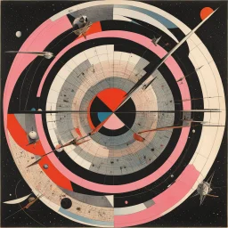 Astronomy Domine, concept art, by El Lissitzky, bright colors, Pink Floyd Album art, sinister psychedelia