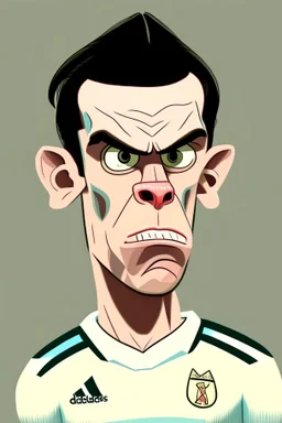 Gareth Bale Footballer cartoon 2d