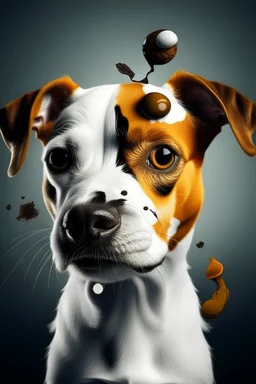 Jack Russell in the style of a surrealist