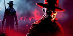 Nightmare, magnificent, realistic, colorful, massive, epic, cinematic, 8k, HD, Ultra High Definition, photo film, film grain, Chromatic Aberration, hyper-detailed, Freddy Krueger, Nightmare on Elm Street, horror movies