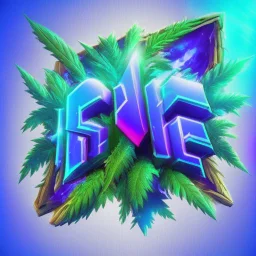 Fortnite logo holographic weed streammer