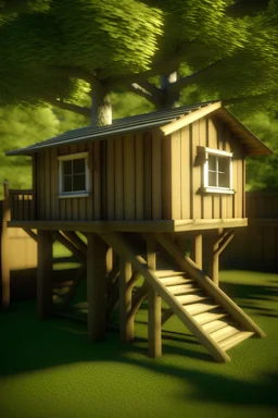 Small Simple treehouse with windows