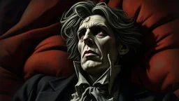 Dorian Gray at the end of his life, scary