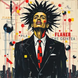 this isnt a game this is financial revolution style of basquiat x pollock