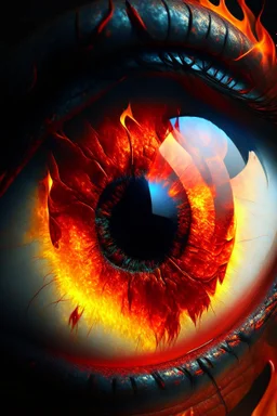 fiery eyeball