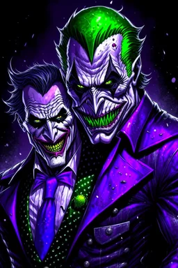 joker and batman cut grovvy art funy