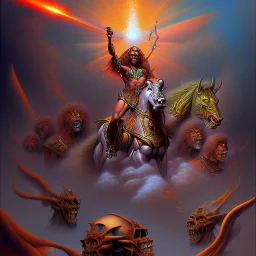 drawing riders of the apocalypse boris vallejo Style