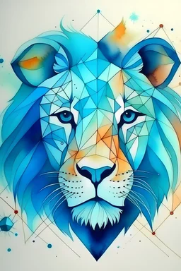 اريد صور لاسد مع اشكال هندسيه بسيطه متلونه الوان مائيه فيروزي ونبيتي وبيچ بسيطه
