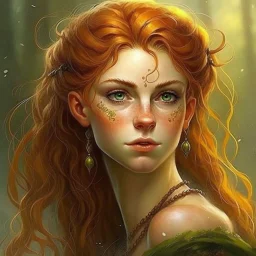 pretty girl, aged 19, ginger, faun, satyr, fantasy, attractive, narnia, realism