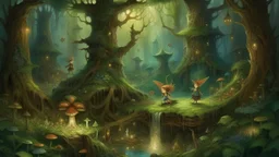 In the heart of the forest, magical creatures dwell. Fairies dance among the flowers, unicorns graze peacefully, and mischievous pixies play tricks on unsuspecting travelers. The forest is alive with enchantment and wonder, a realm where the extraordinary is simply part of everyday life.