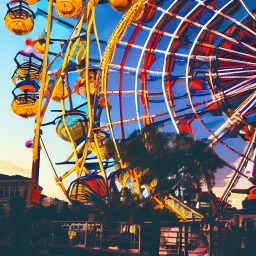 turtle and ferris wheel