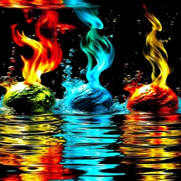 Harmony of earth, water and fire