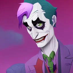 the joker in the style of my little pony