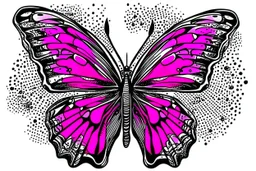 pink comics butterfly