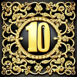 photorealistic number "100" , ornate and intricate details , soft smooth lighting, ultra detailed ,