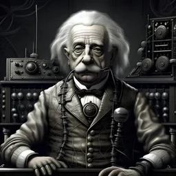 Einstein as a member of Rammstein music band