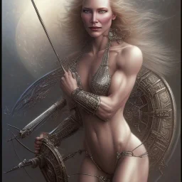 cate blanchett bodybuilder by gerald brom luis royo