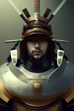 portrait, samurai, knight, mask, 8k resolution