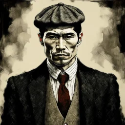 Asian Yakuza Member traditional japanese artwork