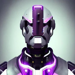 handsome, cute man, handsome man in futuristic suits, black and white highlight hair color, pink and purple background, pink lighting, deep purple backlighting, gun, smoke, robot suits