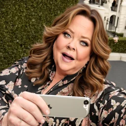 Melissa McCarthy takes a selfie