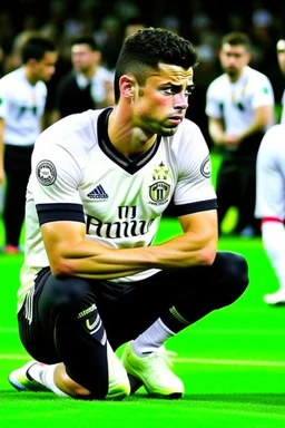 Cristiano Ronaldo playing with the elbow please.