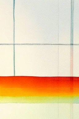 Abstract watercolour in the style of Agnes Martin. Pastel colours