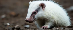 albino badger has emotional breakdown