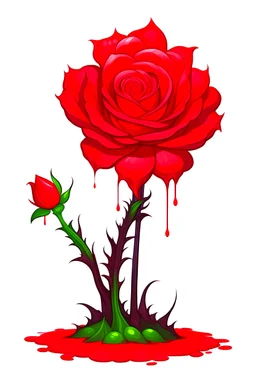 Una flor Roja estilo RPG