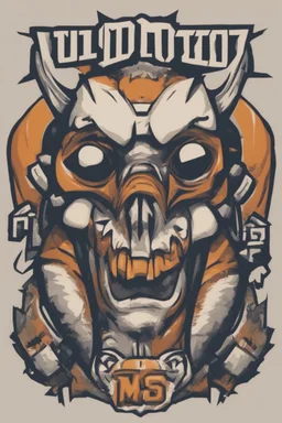 "Lil Monsters" football team logo