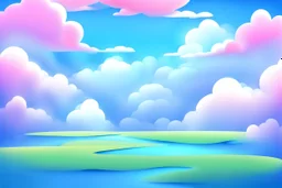 parallax clouds and sky background