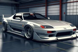 realistic rendering of a modern version of a 90's era japanese sports car