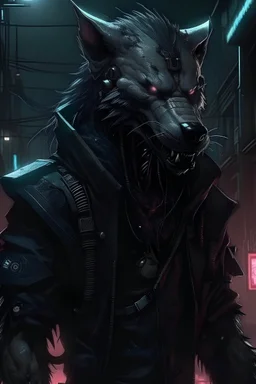 Werewolf gothic cyberpunk