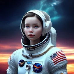 A girl with a dream of going to space one day and a bright future at head of her