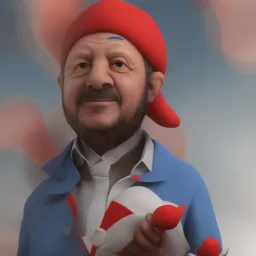 Recep Tayyip Erdogan as Papa Smurf