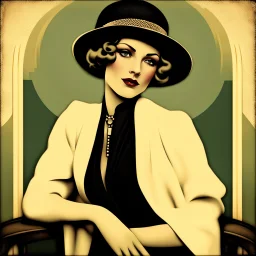 arafed image of a woman in a hat and jacket, jazz age, 8k artistic 1920s photography, wearing 1 9 2 0 s fashion, art deco portrait, 1920s style, 1 9 2 0 s style, 1930s style clothing, 1 9 2 0 s cloth style, elegant woman, woman with hat