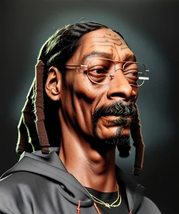 Snoop Dogg, pot, dolar, hyper realistic,