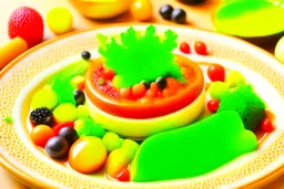 A lovely dish of delicious food .