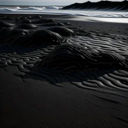 black sand waves