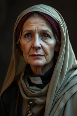 Portrait of an older cleric female