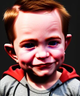 Robert pattinson toddler, full body, dramatic lighting, hyper realistic