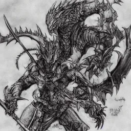 picaso style, dark souls, Darksoul, kinght killing a dragone