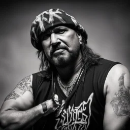 Portrait of Rocky George of band suicidal_tendencies, dramatic