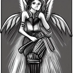 Angel sketch cricket