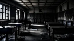 A very scary and dark school