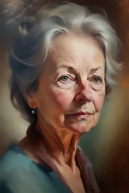 Portrait women oil painting