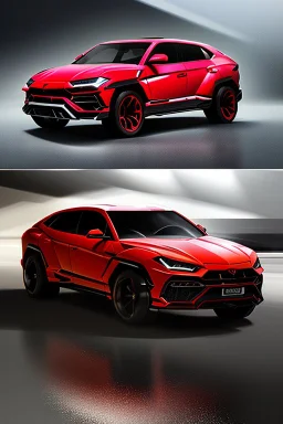 lamborghini Urus And G-Class Fusion, Photorealistic, 4K
