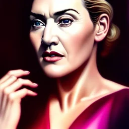 Ultra detailed fullbody Portrait in oil on canvas of Kate Winslet ,extremely detailed digital painting, extremely detailed face, crystal clear eyes, mystical colors ,perfectly centered image, perfect composition, rim light, beautiful lighting,masterpiece ,16k, stunning scene, raytracing, anatomically correct, in the style of Simon Bisley and uncannyknack and caravaggio and Seung Eun Kim and Steve Jung Jeehyung Lee.